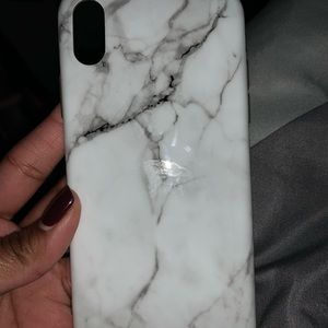 White marble silicone case like new iPhone X